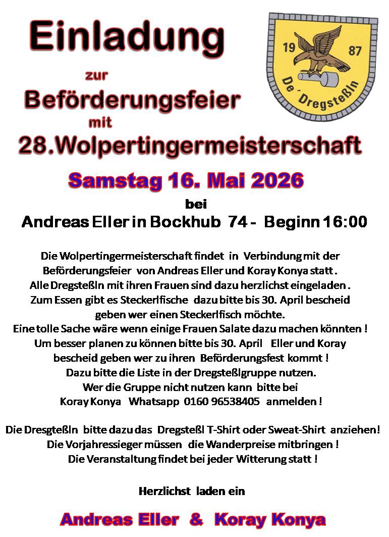 Einladung Wolpi 2026 in Bockhub