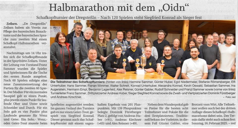 Schafkopf - Halbmarathon PNP - II